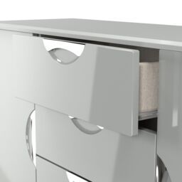 Ready Assembled 2 U Holborn 2 Door 3 Drawer Sideboard (Ready Assembled) in Mid Grey - thumbnail 6