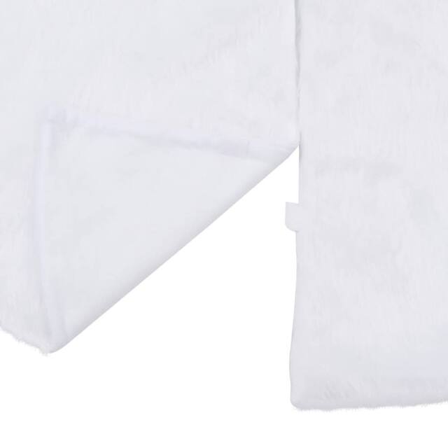 Berkfield Home Comfortable Christmas Tree Skirt White 90 cm Faux - image 1