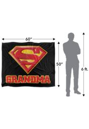 Warner Brothers Superman Logo Officially Licensed Silky Touch Super Soft Throw Blanket 152 x 127 cm in White - thumbnail 5