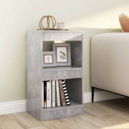 Berkfield Home Classic Book Cabinet/Room Divider Concrete Grey 40x30x72 cm - Size: 40 x 30 x 72 cm - thumbnail 2