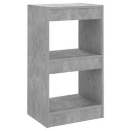 Berkfield Home Classic Book Cabinet/Room Divider Concrete Grey 40x30x72 cm - Size: 40 x 30 x 72 cm - thumbnail 3