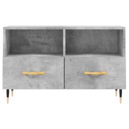 Berkfield Home TV Cabinet Concrete Grey 80x36x50 cm Engineered Wood - Size: 80 x 36 x 50 cm - thumbnail 5