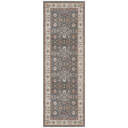 The Rug Shop UK Grey Bordered Floral 7mm Thick Stain-Resistant Traditional Rug - Size: 120 cm x 170 cm - thumbnail 4