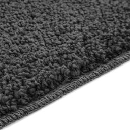 Berkfield Home Bath Mat U-Shaped Dark Grey 50x50 cm Polypropylen Non-Slip - Size: Medium - thumbnail 4