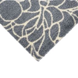 JVL Mega Doormat & Runner - Floral in Blue - Size: 150 cm x 100 cm - thumbnail 2