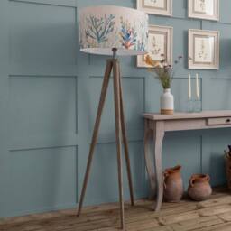 Voyage Maison Aratus Floor Lamp With Coral Reef Eva Lampshade in Beige