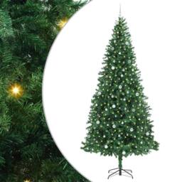 Berkfield Home Artificial Christmas Tree with 300 LEDs with Stand Green 300 cm - thumbnail 2