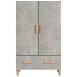 Berkfield Home Highboard Concrete Grey 70x31x115 cm Engineered Wood - Size: 70 x 31 x 115 cm - thumbnail 3