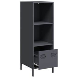 Berkfield Home Highboard Anthracite 35x39x103.5 cm Steel in Black - thumbnail 4