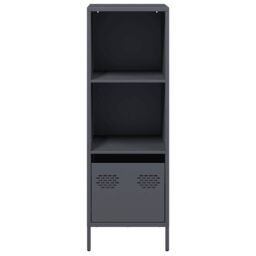 Berkfield Home Highboard Anthracite 35x39x103.5 cm Steel in Black - thumbnail 5