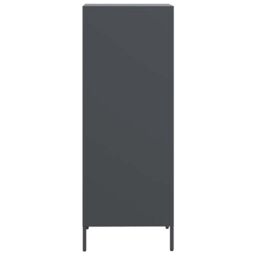 Berkfield Home Highboard Anthracite 35x39x103.5 cm Steel in Black - thumbnail 6