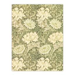 Artery8 William Morris Framed Wall Art Print Chrysanthemum Flower Pattern in Green - Size: A4 - thumbnail 3