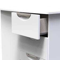Ready Assembled 2 U Holborn 1 Door 5 Drawer Kids Robe (Ready Assembled) in White - Size: Large - thumbnail 7