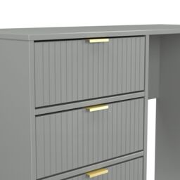 Ready Assembled 2 U Bexley 4 Drawer Vanity (Ready Assembled) in Dark Grey - Size: Medium - thumbnail 7