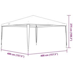 Berkfield Home Party Tent 4x4 m White - thumbnail 8