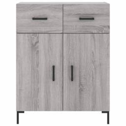 Berkfield Home Highboard Grey Sonoma 69.5x34x180 cm Engineered Wood - thumbnail 8