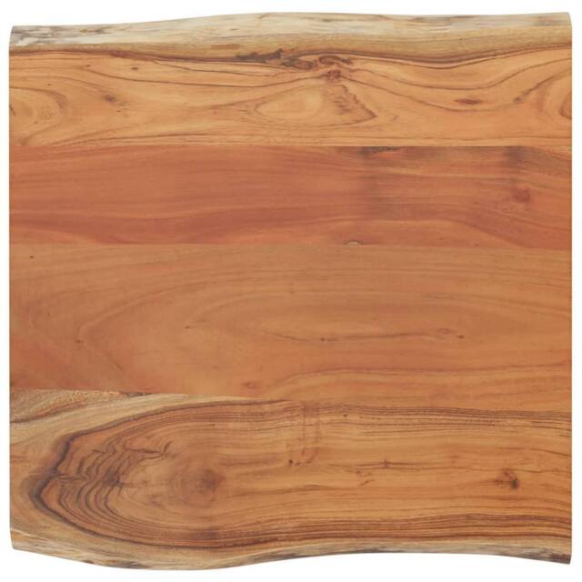 Berkfield Home Table Top 60x60x2.5 cm Square¬†Solid Wood Acacia Live Edge in Brown - image 1