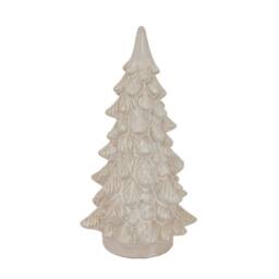 Lemon Pavilion Furniture and Decor Medium Alora Snowy Christmas Tree - Ceramic - L11xW11xH23 cm - White - thumbnail 1
