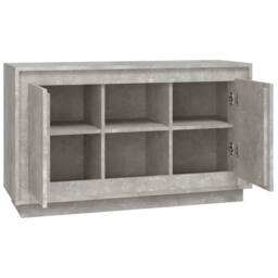 Berkfield Home Sideboard Concrete Grey 102x35x60 cm Engineered Wood - Size: 102 x 35 x 60 cm - thumbnail 6