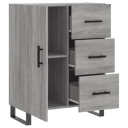 Berkfield Home Sideboard Grey Sonoma 69.5x34x90 cm Engineered Wood - thumbnail 6