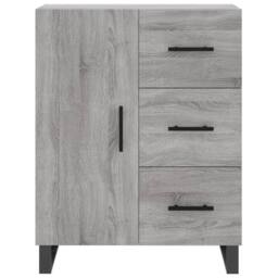 Berkfield Home Sideboard Grey Sonoma 69.5x34x90 cm Engineered Wood - thumbnail 5