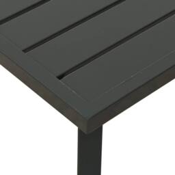 Berkfield Home Garden Coffee Table Anthracite 110x55x35cm Steel in Black - Size: 110 x 55 x 35 cm - thumbnail 6