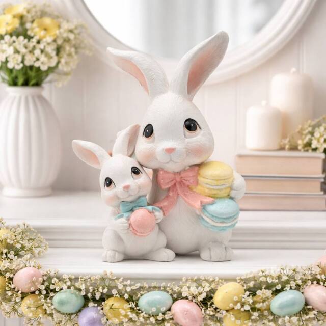 Eggs-traordinary Gift Co Easter Bunny Mum & Baby - image 1
