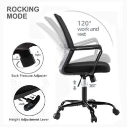 MCC Direct AeroFlex Mesh Back Office Chair - Dark Grey - Size: 1 Pack - thumbnail 8