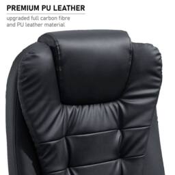 NESTLUNE Office Chair Massage Computer Gaming Chairs in Black - Size: 100 cm x 15 cm - thumbnail 6