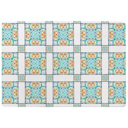 Benjamin Tate Design Colorful Textile Design Rug in Natural - Size: Large - thumbnail 1