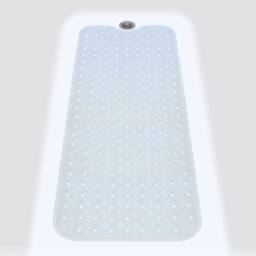 Coopers of Stortford Mould-Free Full-Length Bath Mat with Suction Cups, 98x39cm in Blue - Size: 98x39 cm - thumbnail 2