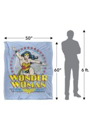 Warner Brothers Dc Wonder Woman Wonder Woman Officially Licensed Silky Touch Super Soft Throw Blanket 152 x 127 cm in White - thumbnail 5