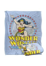 Warner Brothers Dc Wonder Woman Wonder Woman Officially Licensed Silky Touch Super Soft Throw Blanket 152 x 127 cm in White - thumbnail 2