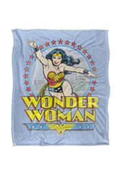Warner Brothers Dc Wonder Woman Wonder Woman Officially Licensed Silky Touch Super Soft Throw Blanket 152 x 127 cm in White - thumbnail 1