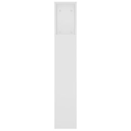 Berkfield Home Headboard Cabinet White 220x18.5x104.5 cm - thumbnail 5