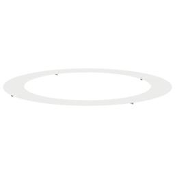 Berkfield Home Large White Metal Planter White Metal Large Lightweight Modern - thumbnail 3