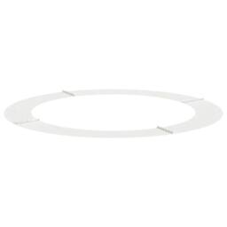 Berkfield Home Large White Metal Planter White Metal Large Lightweight Modern - thumbnail 4