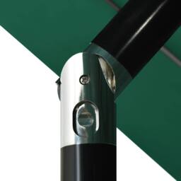 Berkfield Home 3-Tier Parasol with Aluminium Pole Green 3.5 m - thumbnail 6