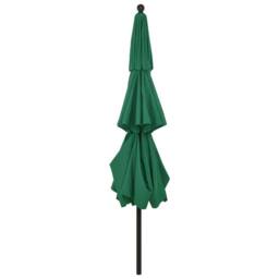 Berkfield Home 3-Tier Parasol with Aluminium Pole Green 3.5 m - thumbnail 4