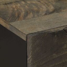 Berkfield Home Bedside Cabinet Black 50x33x60 cm Solid Wood Mango - Size: 50 x 33 x 60 cm - thumbnail 7