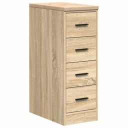 Berkfield Home Garage Cabinets 2 pcs Sonoma Oak Engineered Wood in Brown - thumbnail 9