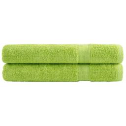 Berkfield Home Premium Towels SOLUND 2 pcs Apple Green 100x200 cm 600 gsm - thumbnail 2