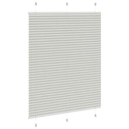 Berkfield Home Pleated Blind Light Grey 105x100 cm Fabric Width 104.4 cm Polyester - thumbnail 4
