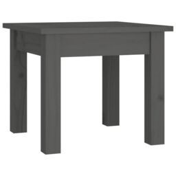Berkfield Home Coffee Table Grey 35x35x30 cm Solid Wood Pine - Size: 35 x 35 x 30 cm - thumbnail 2