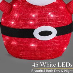 Christow Pop Up LED Christmas Decoration Light Up Santa Battery Operated - thumbnail 4