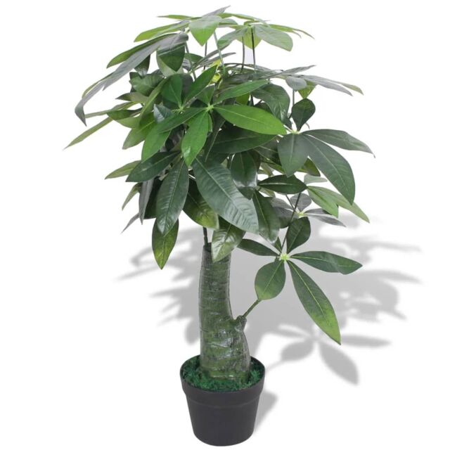 Berkfield Home Artificial Fortune Tree Plant with Pot 85 cm Green - image 1