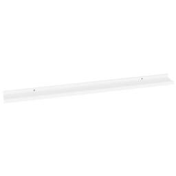 Berkfield Home Decorative Wall Shelves 2 pcs White 100x9x3 cm - Size: 100 x 9 x 3 cm - thumbnail 5