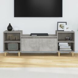 Berkfield Home TV Cabinet Concrete Grey 160x35x55 cm Engineered Wood - Size: 160 x 35 x 55 cm - thumbnail 3