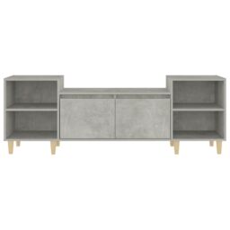 Berkfield Home TV Cabinet Concrete Grey 160x35x55 cm Engineered Wood - Size: 160 x 35 x 55 cm - thumbnail 6