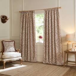 Voyage Maison Cervino Jacquard Pencil Pleat Curtain Pair in Purple - Size: 168 cm width x 137 cm drop - thumbnail 2